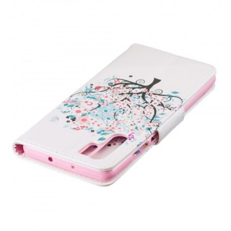 Flip Cover Huawei P30 Pro Blomstret Træ