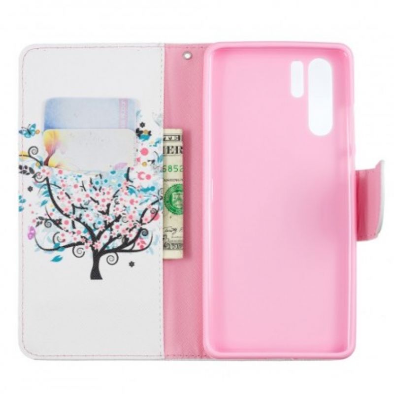 Flip Cover Huawei P30 Pro Blomstret Træ