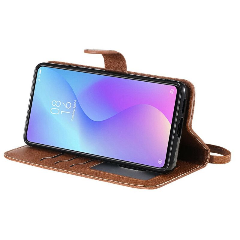 Flip Cover Xiaomi Mi 9T / Mi 9T Pro Med Snor Aftagelig Rem