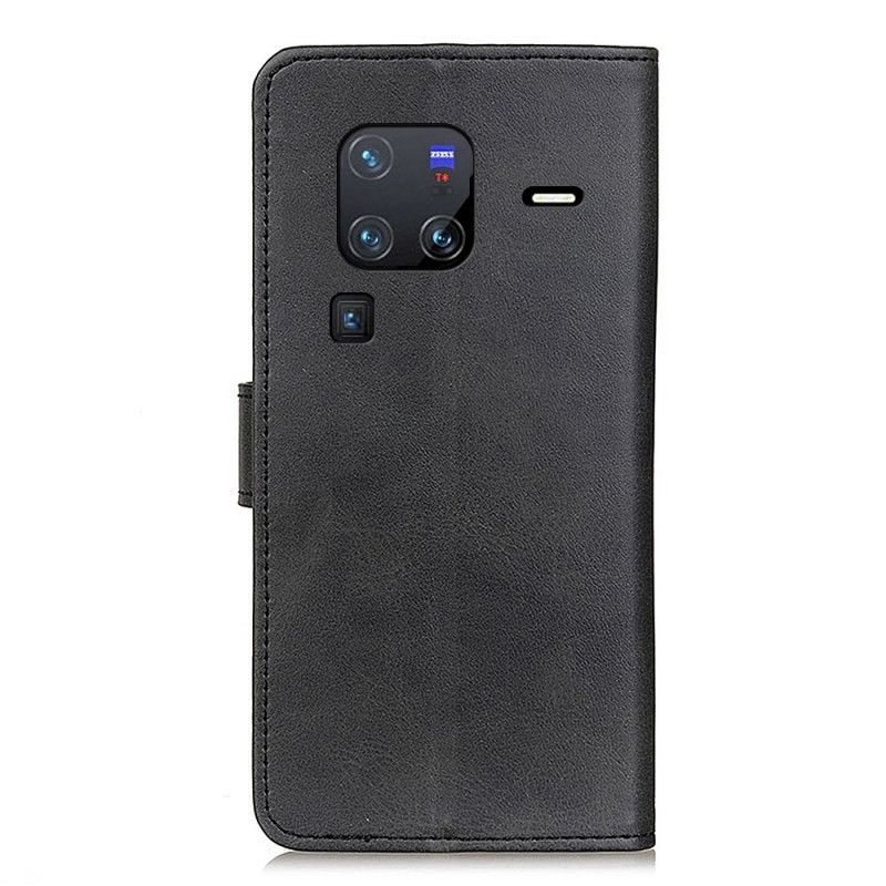 Læder Cover Vivo X80 Pro Mat Kunstlæder