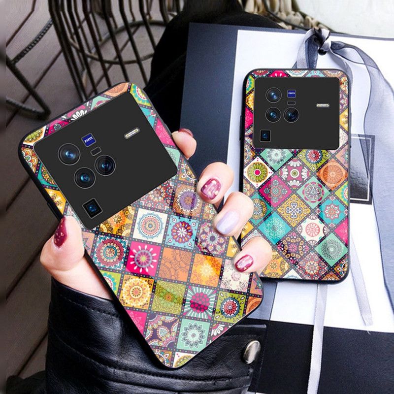 Mobilcover Vivo X80 Pro Magnetisk Patchworkholder