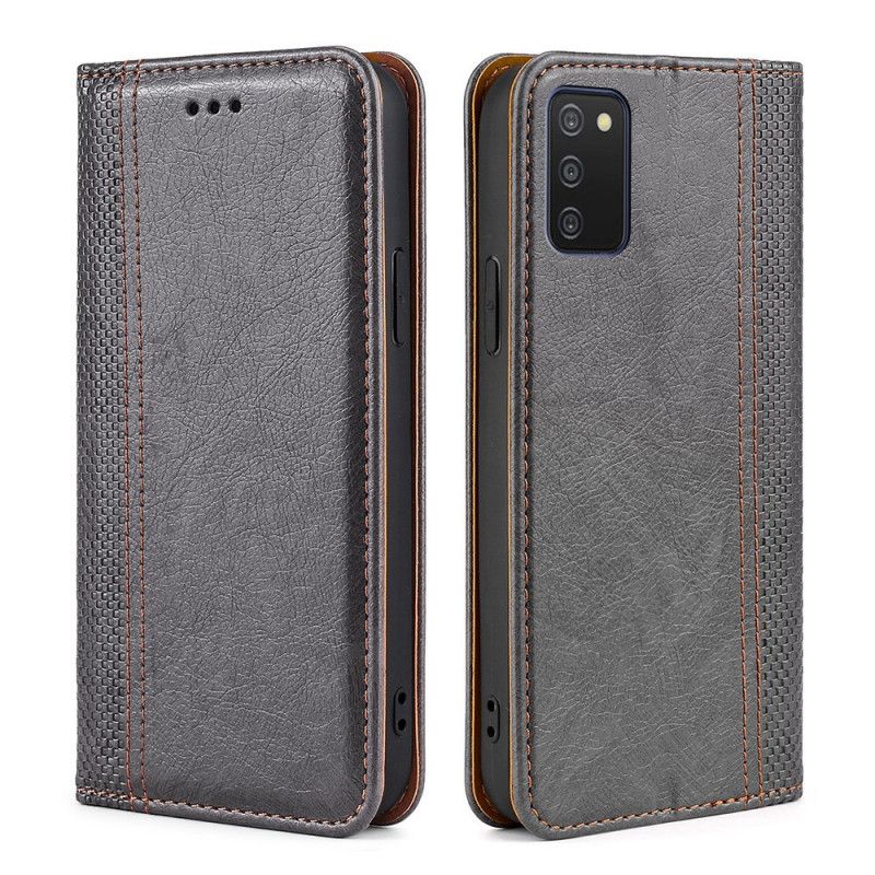 Cover Samsung Galaxy A03s Flip Cover Vintage Læderstil