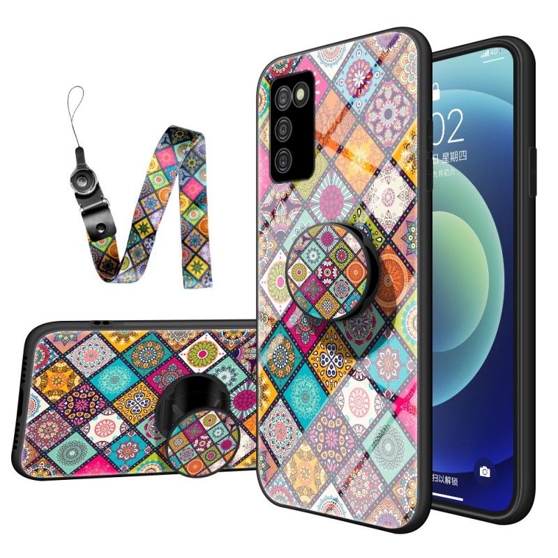 Cover Samsung Galaxy A03s Magnetisk Patchworkholder