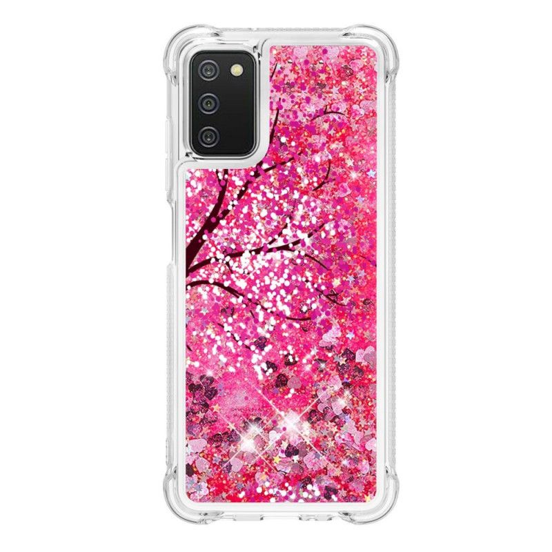 Cover Samsung Galaxy A03s Paillettertræ