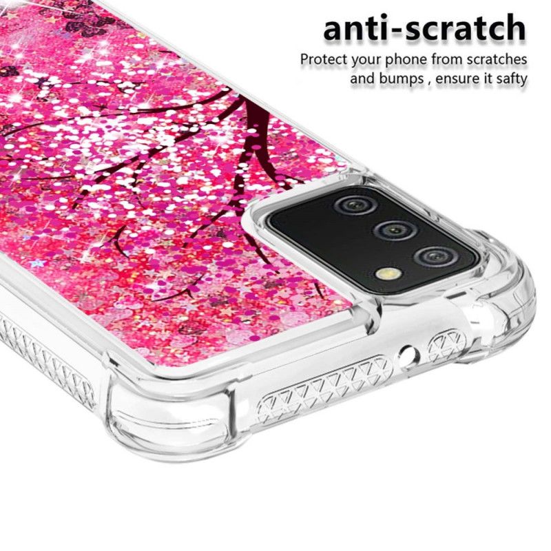 Cover Samsung Galaxy A03s Paillettertræ
