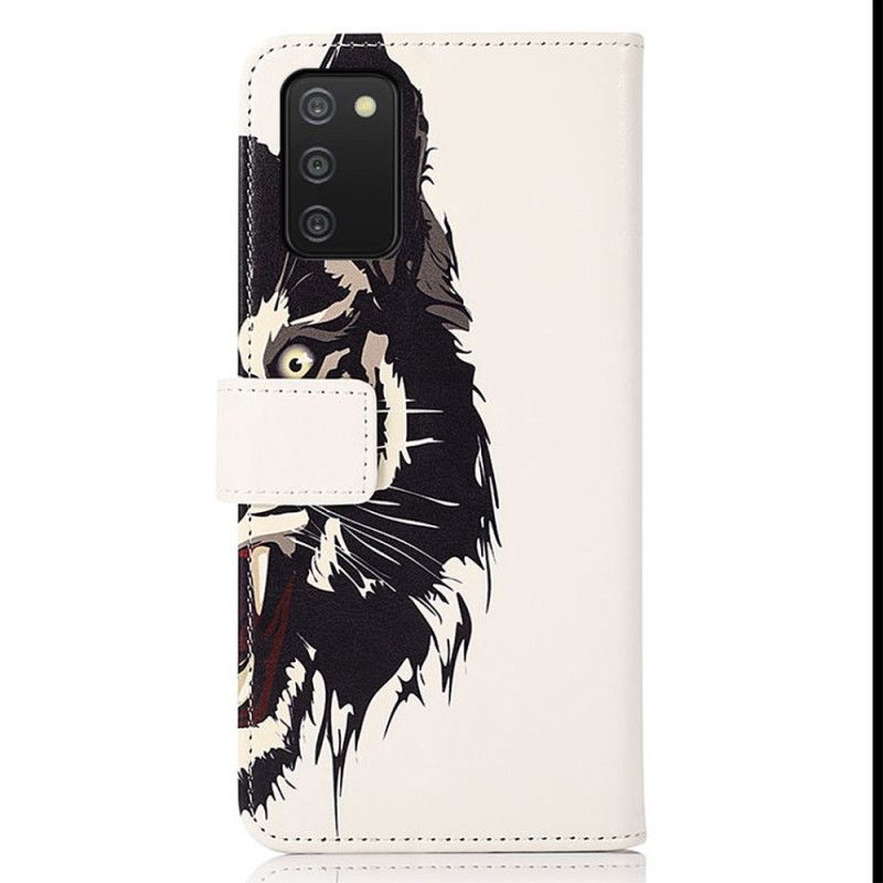 Flip Cover Samsung Galaxy A03s Hærd Tiger