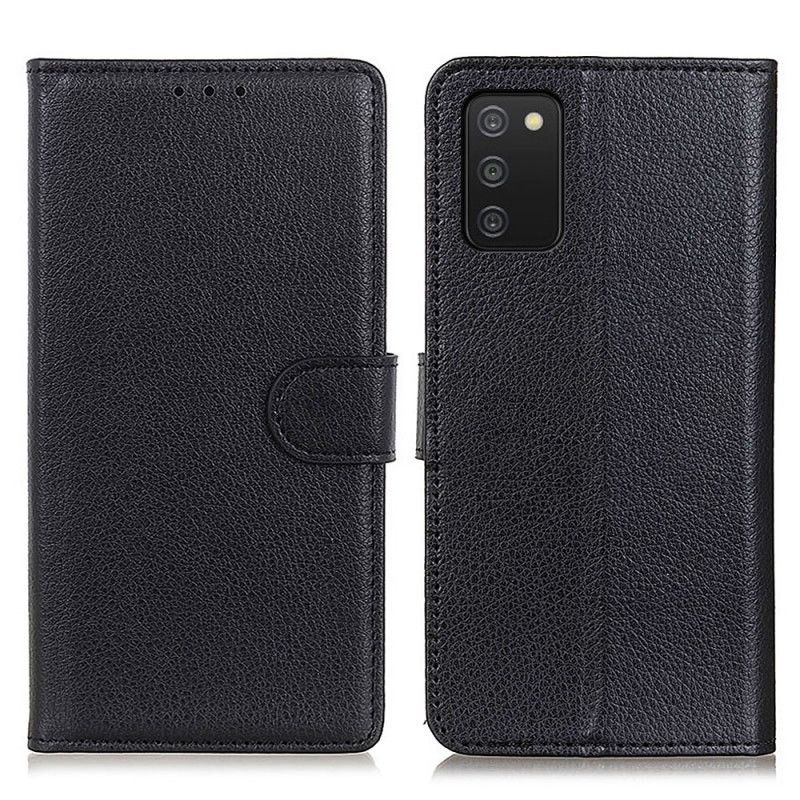 Flip Cover Samsung Galaxy A03s Lichi Tekstur