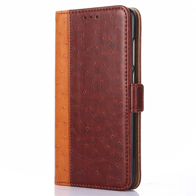 Flip Cover Samsung Galaxy A03s Tofarvet Struds Hudtekstur
