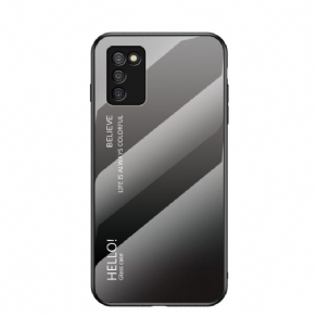 Mobilcover Samsung Galaxy A03s Hej Hærdet Glas