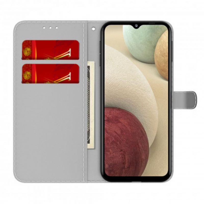 Flip Cover Samsung Galaxy A22 4G Abstrakt Mønster