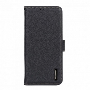 Flip Cover Samsung Galaxy A22 4G Khazneh Litchi-læder