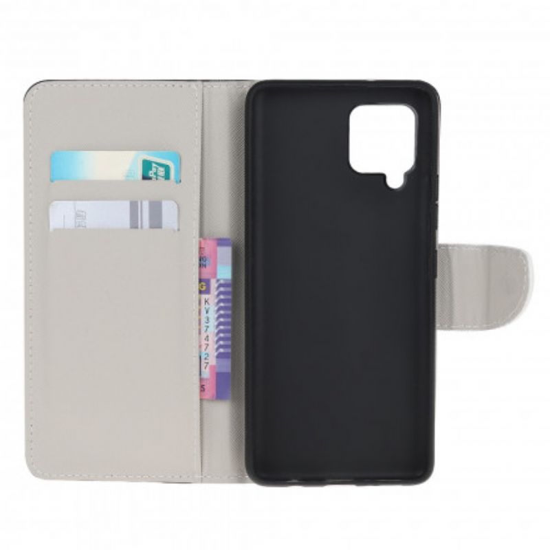 Flip Cover Samsung Galaxy A22 4G Militær Camouflage