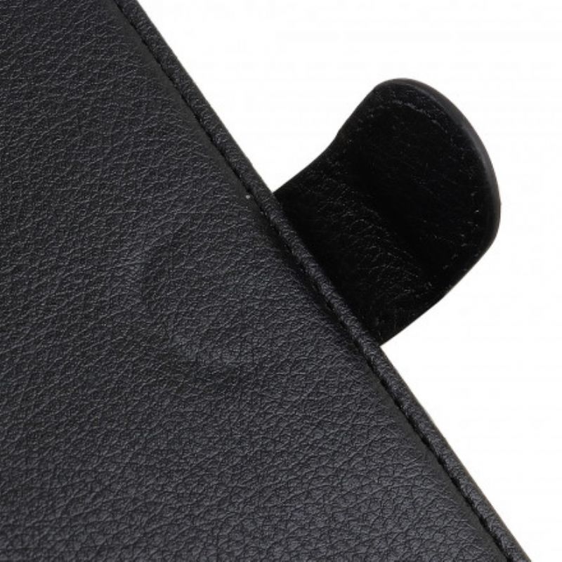 Flip Cover Samsung Galaxy A22 4G Traditionelt Litchi