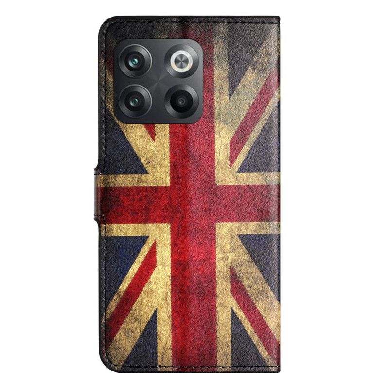 Flip Cover OnePlus 10T 5G Vintage Britisk Flag