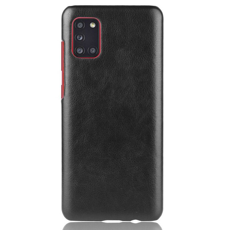 Cover Samsung Galaxy A31 Lichi-lædereffekt