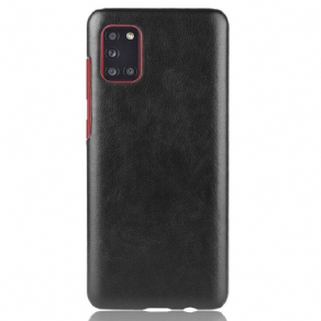 Cover Samsung Galaxy A31 Lichi-lædereffekt