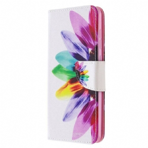 Flip Cover Samsung Galaxy A31 Akvarelblomst
