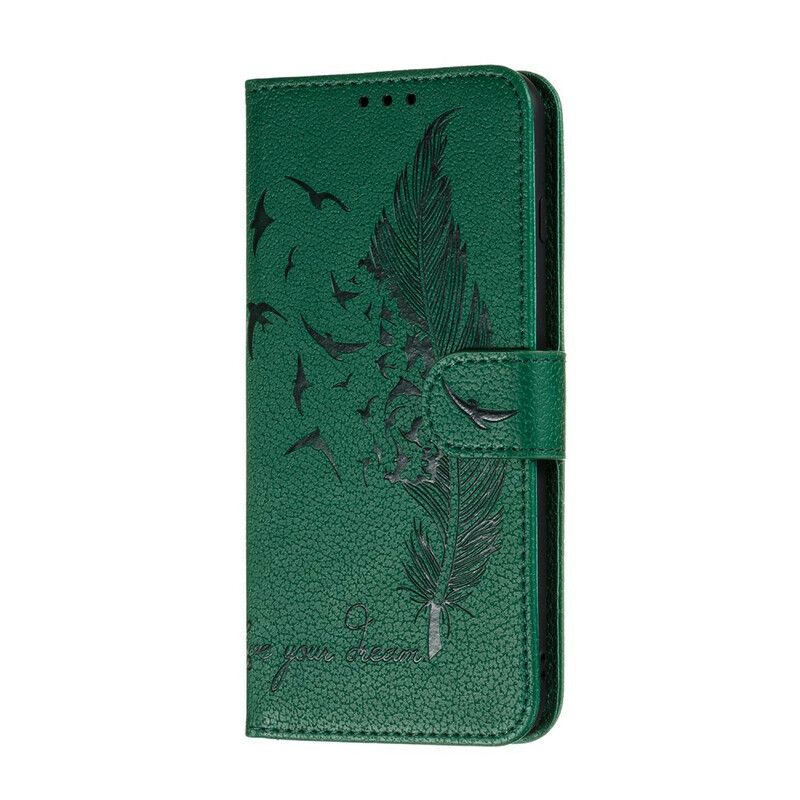 Flip Cover Samsung Galaxy A31 Imiteret Læder Lev Din Drøm