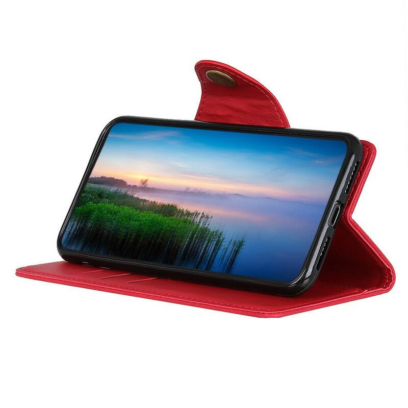 Flip Cover Samsung Galaxy A31 Imiteret Læderknap