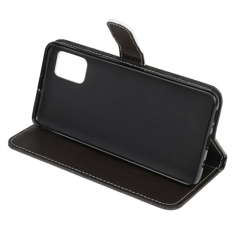 Flip Cover Samsung Galaxy A31 Med Snor Funky Katte Med Rem