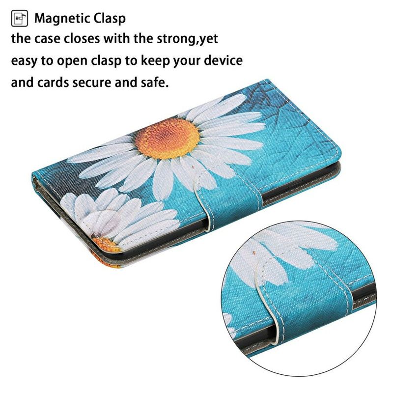 Flip Cover Samsung Galaxy A31 Mestrede Blomster Med Rem