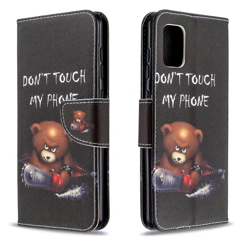 Læder Cover Samsung Galaxy A31 Farlig Bjørn