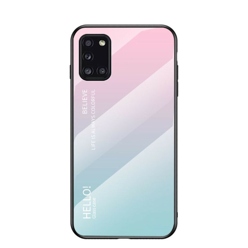 Mobilcover Samsung Galaxy A31 Hej Hærdet Glas