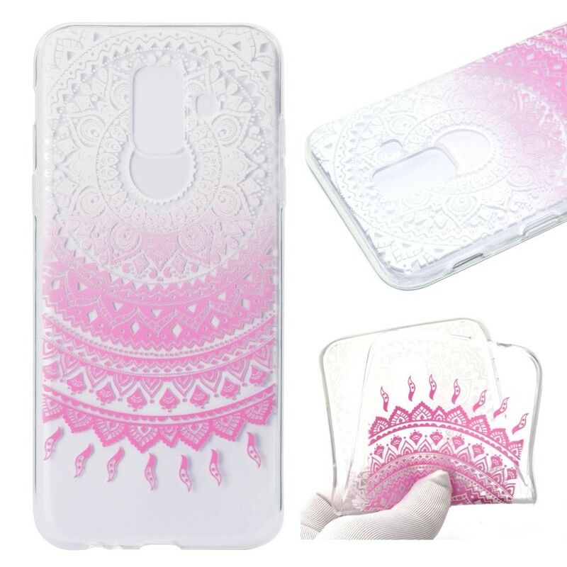 Cover Samsung Galaxy A6 Transparent Farvet Mandala