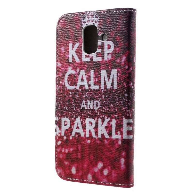 Flip Cover Samsung Galaxy A6 Bevar Roen Og Gnistre