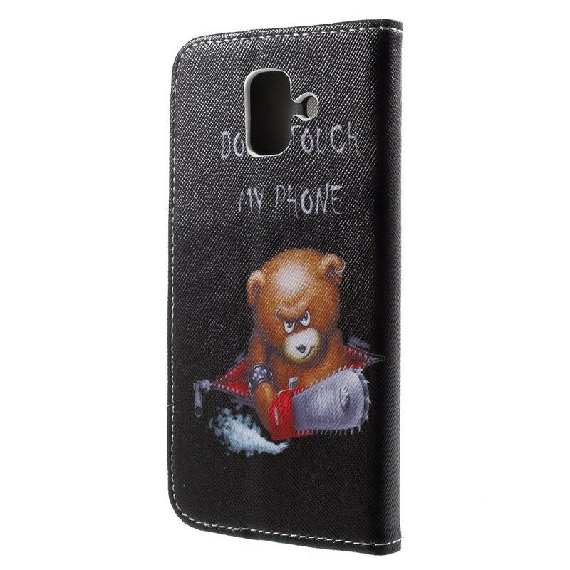 Flip Cover Samsung Galaxy A6 Farlig Bjørn