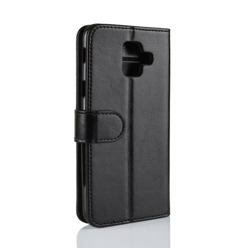 Læder Cover Samsung Galaxy A6 Lædereffekt