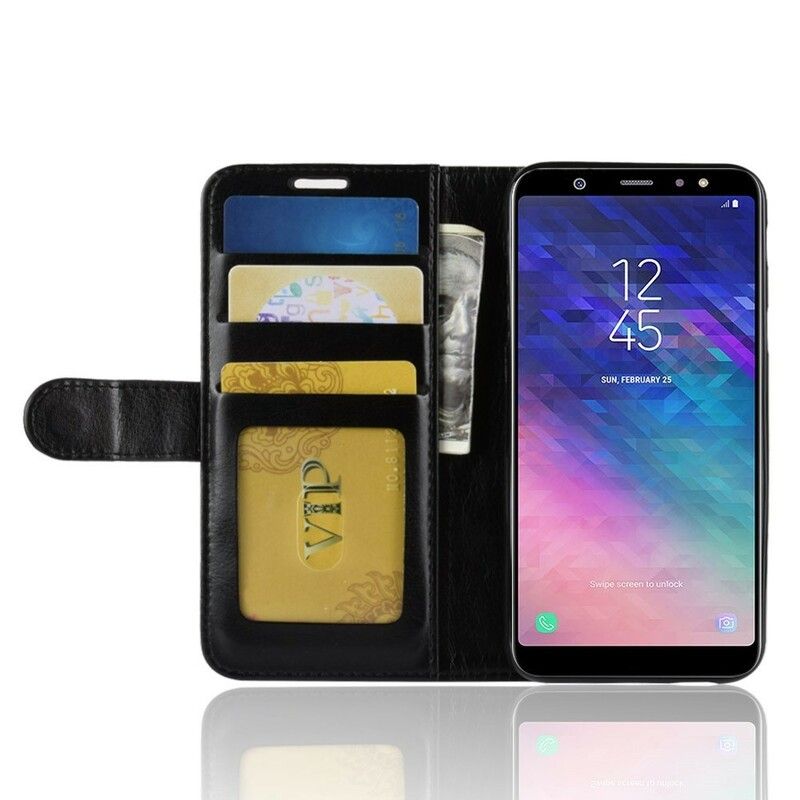 Læder Cover Samsung Galaxy A6 Lædereffekt