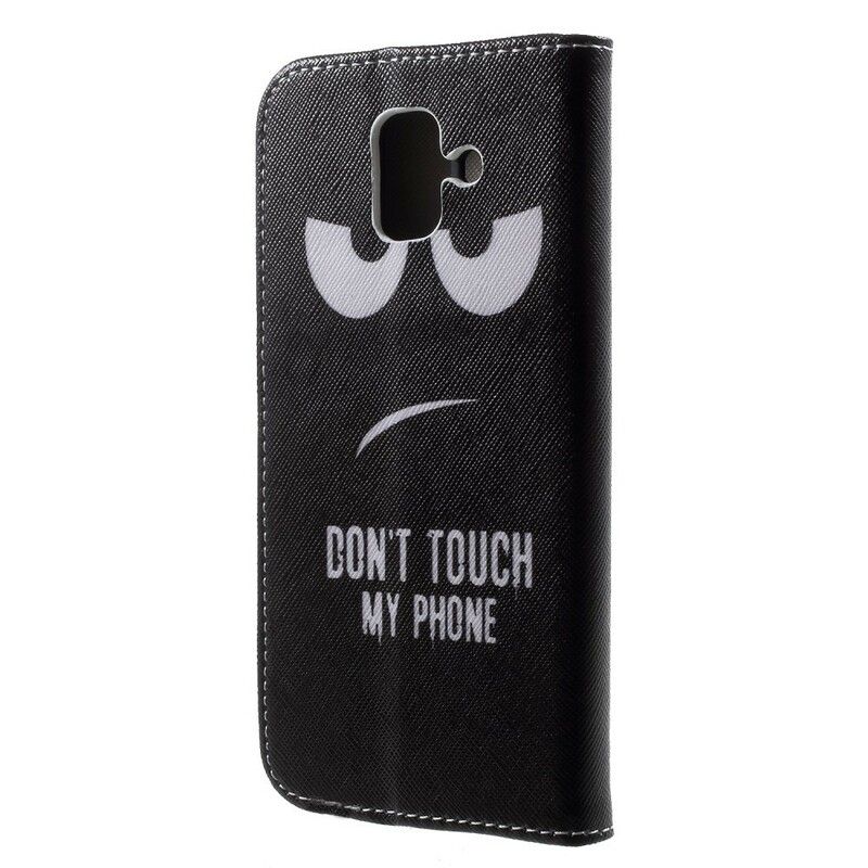 Læder Cover Samsung Galaxy A6 Rør Ikke Ved Min Telefon