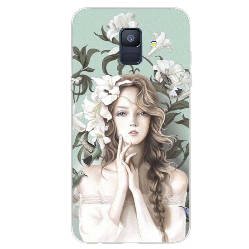 Mobilcover Samsung Galaxy A6 Blomsterkvinden