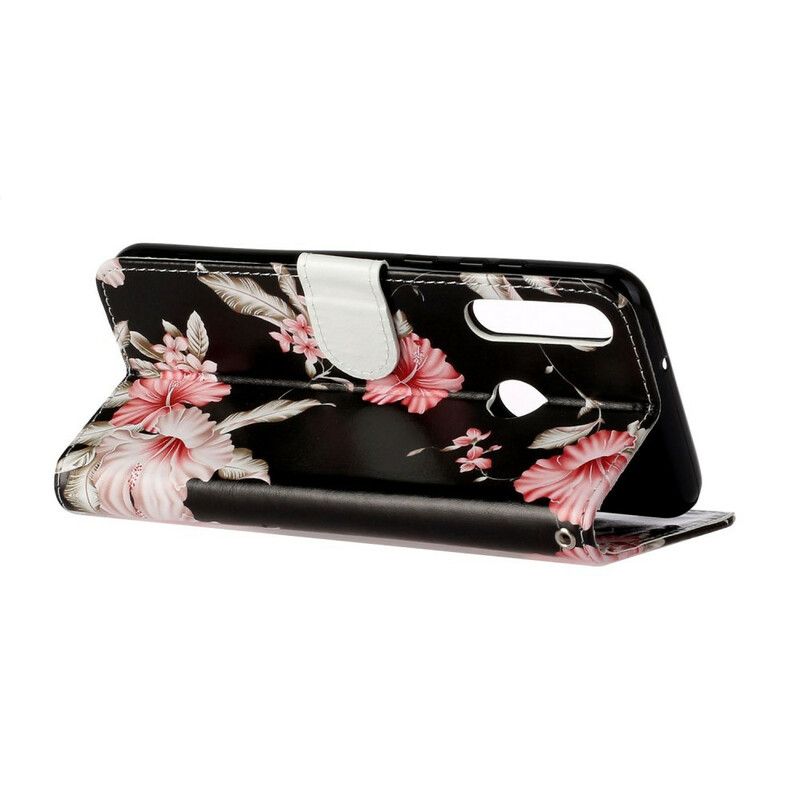 Cover Huawei Y6p Flip Cover Myriader Af Blomster