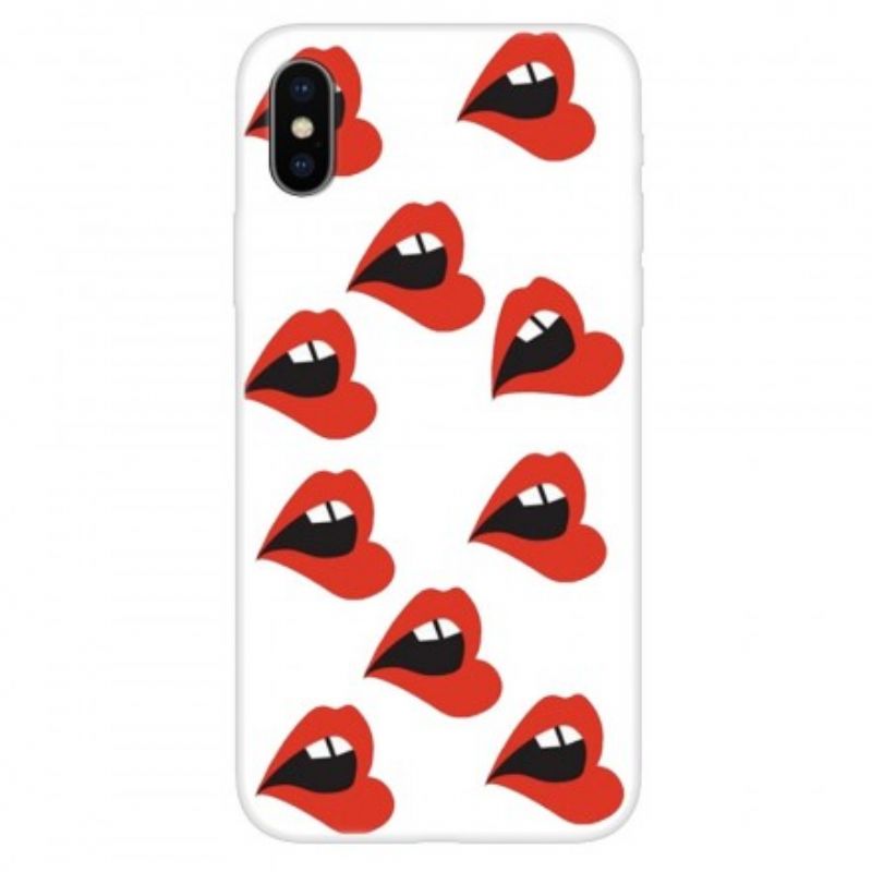 Cover iPhone X / XS Transparente Lækre Læber