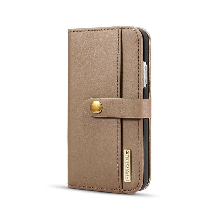 Flip Cover iPhone X / XS Dg Glat Lædereffekt. Ming Aftagelig