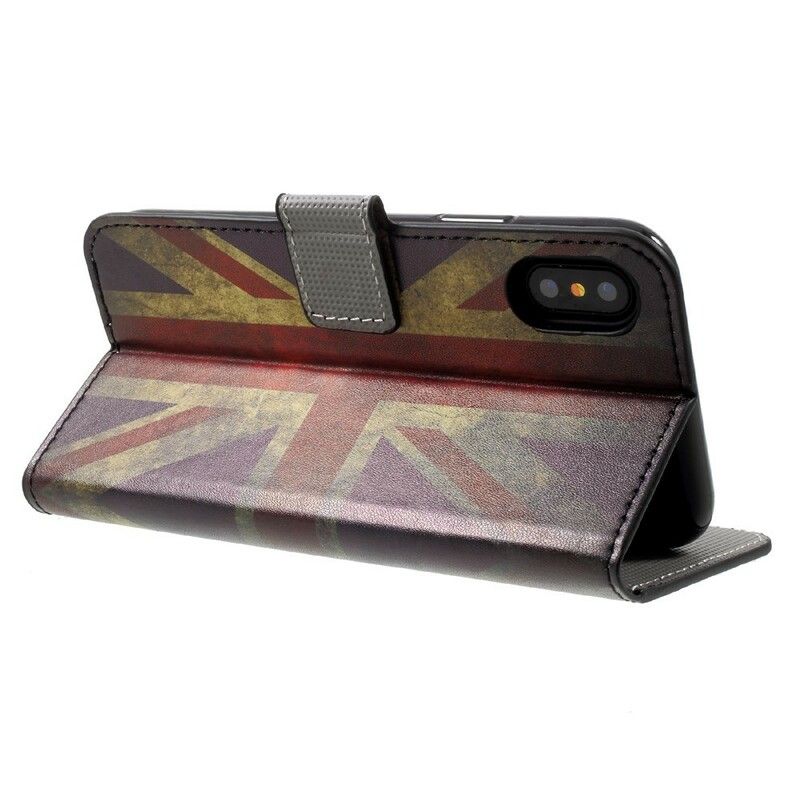 Flip Cover iPhone X / XS Englands Flag