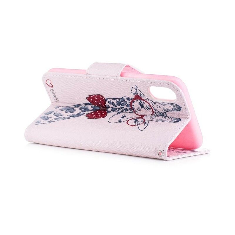 Flip Cover iPhone X / XS Nørdet Giraf