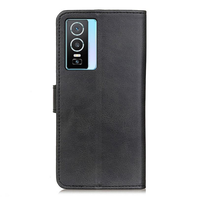 Flip Cover Vivo Y76 5G Mat Lædereffekt