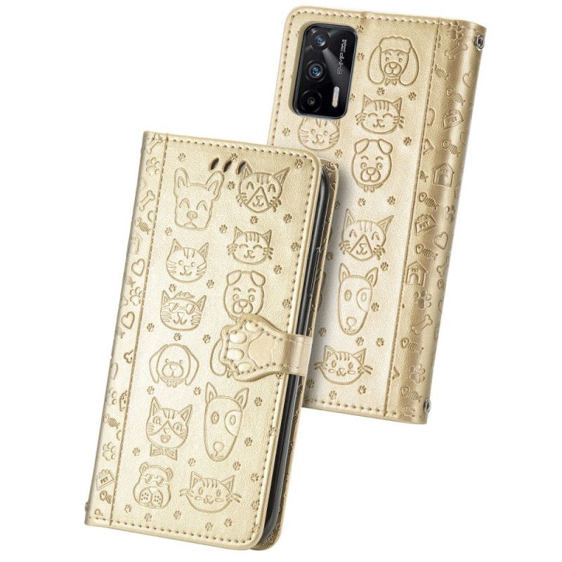 Flip Cover Realme GT 5G Animerede Dyr