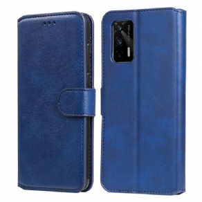 Flip Cover Realme GT 5G Lædereffekt