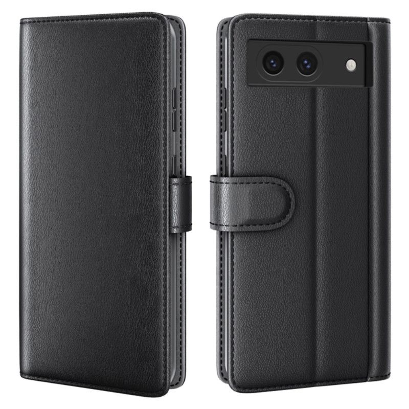 Flip Cover Til Google Pixel 8a Ægte Læder