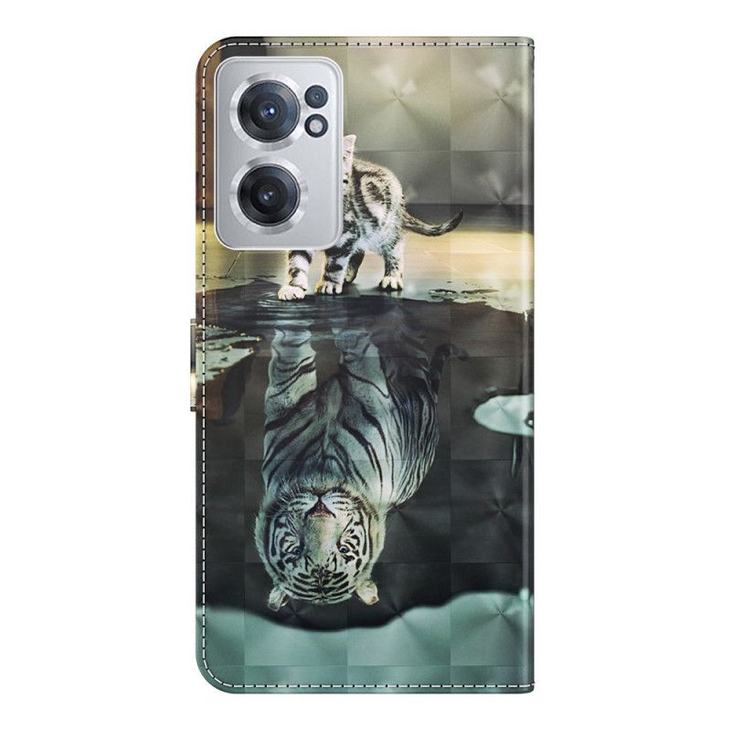 Flip Cover OnePlus Nord CE 2 5G Fremtidens Tiger