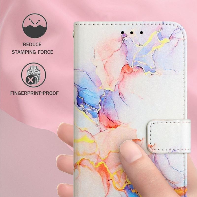Flip Cover OnePlus Nord CE 2 5G Med Snor Marmorrem