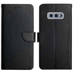 Flip Cover Samsung Galaxy S10e Ægte Nappa Læder