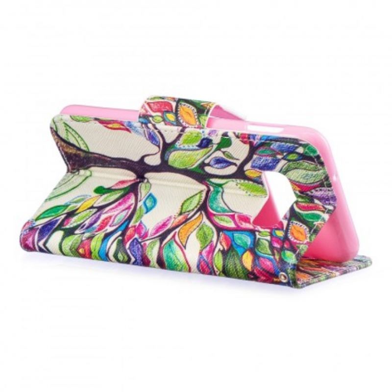 Flip Cover Samsung Galaxy S10e Farvet Træ