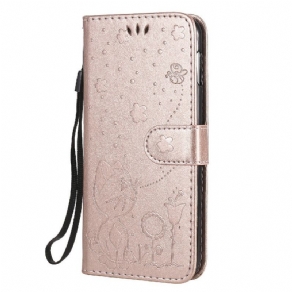 Flip Cover Samsung Galaxy S10e Med Snor Kat Og Bi Med Rem
