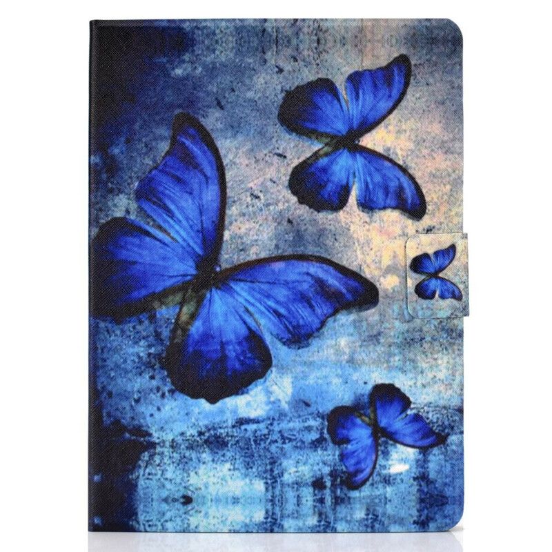 Læder Cover iPad Air (2022) Blå Sommerfugle