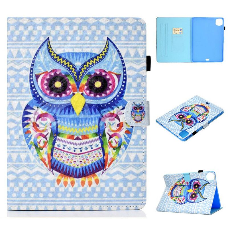 Læder Cover iPad Air (2022) Ugle Art